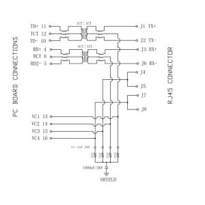 7499411122 | LPJK2002AGNL GIgabit Magnetic RJ45 Jack With LED