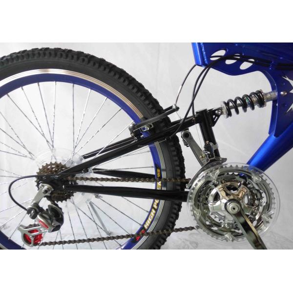 Steel Frame 26" 21S Full Suspension Mountain Bike for CE Certified OEM Customization