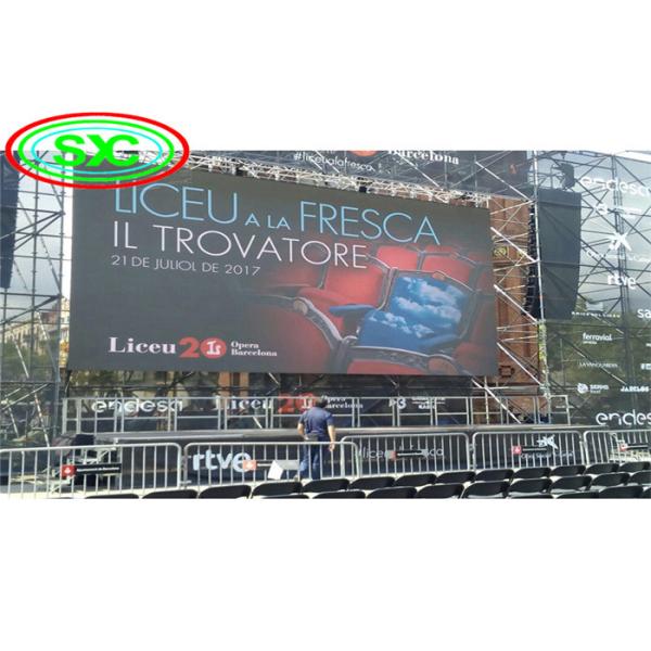 High Brightness Outdoor Full Color LED Display P8 LED module size 256*128 mm