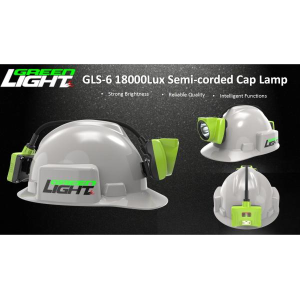 OLED Screen Cordless Mining Lights LED Semi Corded Ip68 Waterproof 6.8Ah Battery