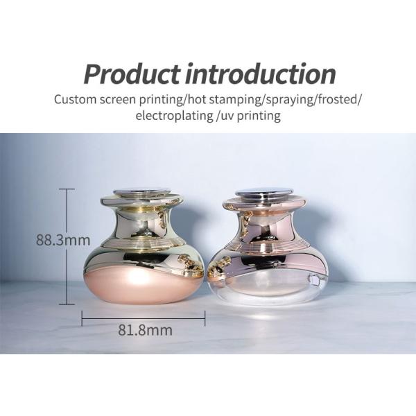 30g Round Plastic Vibration Cream Bottle with Golden Skin Care Cream and Infrared Electric Massage