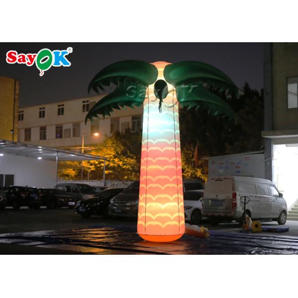 Waterproof Inflatable Lighting Decoration Christmas Coconut Palm Tree Light