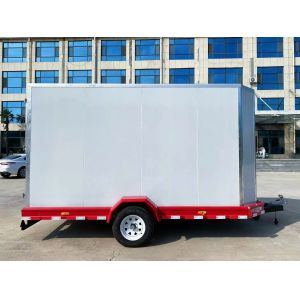 Robust Box Type Trailer Versatile Steel Box Trailer Customizable