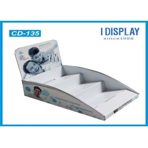 3 Tier Cardboard Counter Display , Cardboard Retail Soap Display Stands