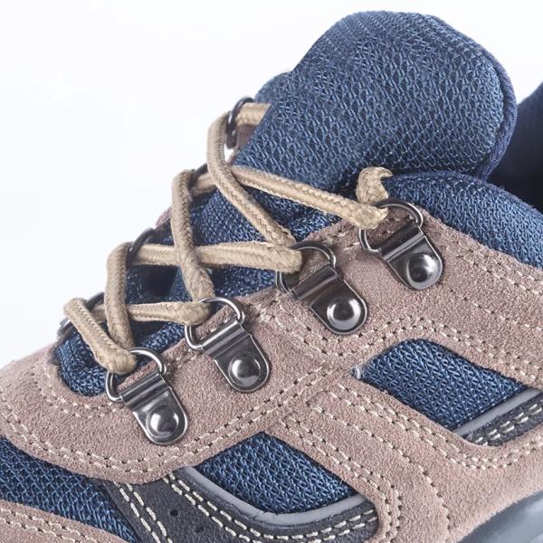 Suede Leather Comfortable Safety Shoes Outdoor Steel Toe Boots Brown