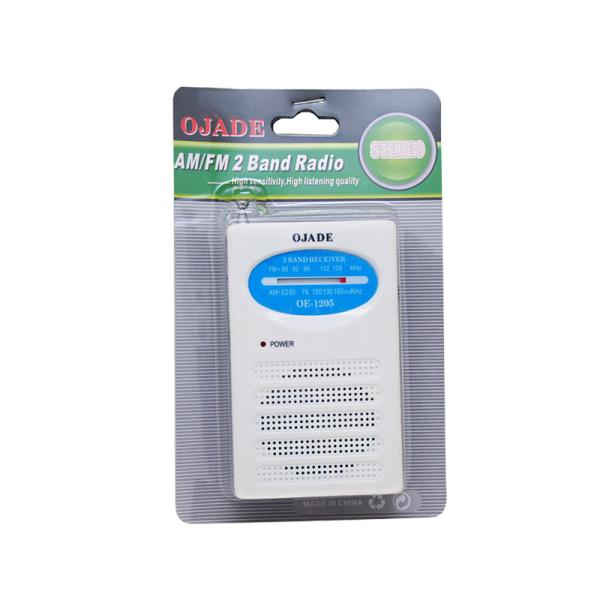 Handheld Pocket AM FM Radio With Belt Buckle Two Band DC3V