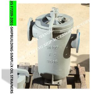 LUBE OIL PUMP SUCTION SIMPLEX OIL STRAINERS 5K-100A LA-TYPE JIS F7209-2001