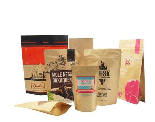Buy Moisture-Proof Food Grade Custom Design Kraft Paper Bags For Flour Packaging 1 Kg at wholesale prices