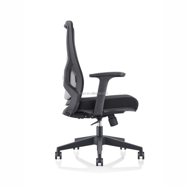 Customizable Mesh Executive Office Chair with Adjustable Armrest and Swivel Base