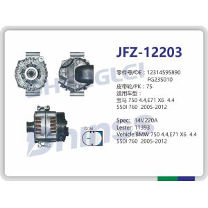 BMW Car Alternator 750 X6 Fg23s043 14V 220A 12314595890