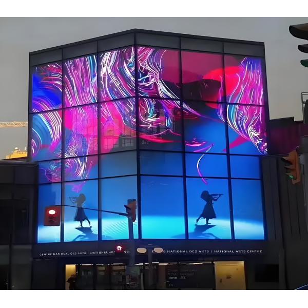 Buy p7 Transparant LED Screen Perfect Balance of Transparency and Image for Retail Stores and Corporate Buildings at wholesale prices