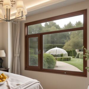 Home Custom Bottom Hung Casement Window Dustproof Heat Insulation