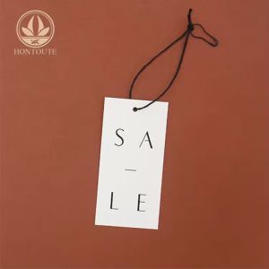 New Design Embossed Hang Tag Special Gift String Pvc Hangtags Garment Labels