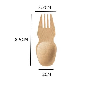 Compostable Bamboo Biodegradable Spork Cutlery Utensils 3.5 Inch