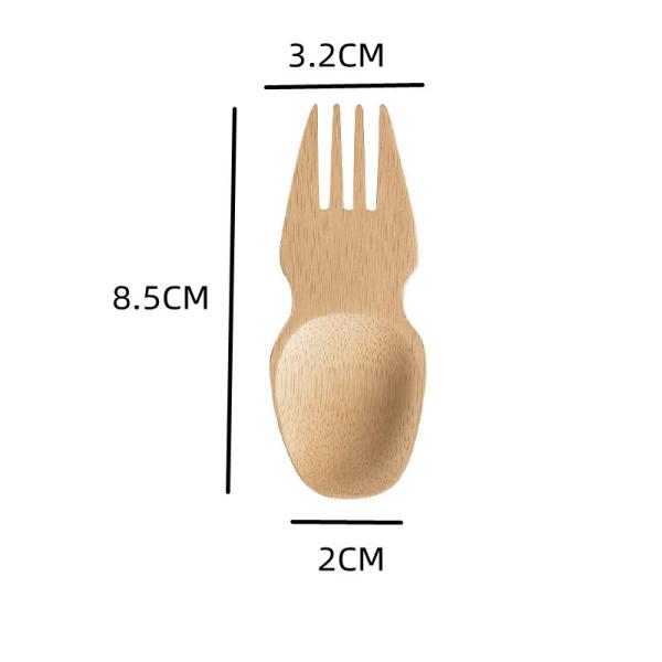 Buy Compostable Bamboo Biodegradable Spork Cutlery Utensils 3.5 Inch at wholesale prices