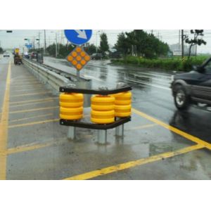 Flame Retardant Material Highway Roller Barrier To Reduce Traffic Accidents