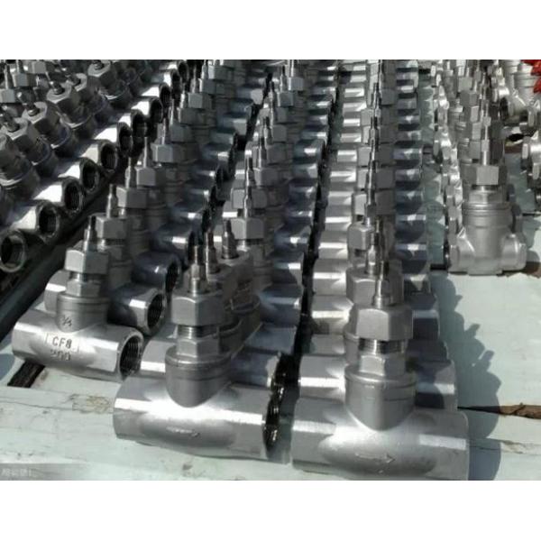 Buy Screw Conection Stainless Steel CF8 Material Sluice Valve by Manual Operator at wholesale prices