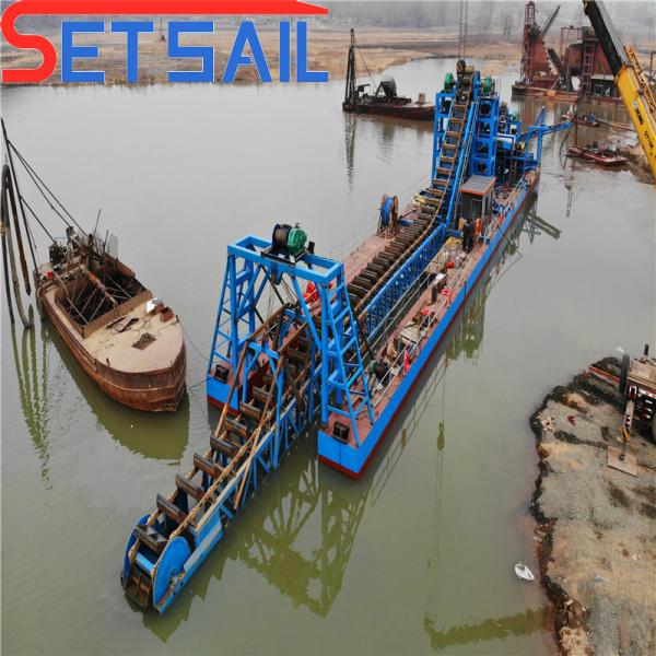 Chain Bucket River Sand Gold Dredger for Diamond Machinery
