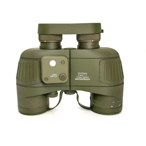 Buy Floating Compass Military Rangefinder ED Binoculars Bak4 Waterproof 7x50 10x50 at wholesale prices