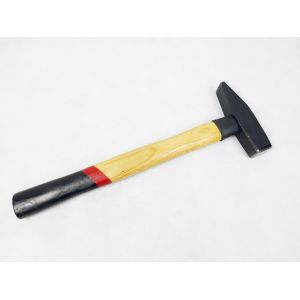 DIN Standard Forged steel Hand Machinist hammer with Double colors wooden handle