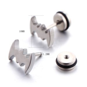 Cool Man Stainless Steel Body Piercing Jewelry Fashion Ear Studs