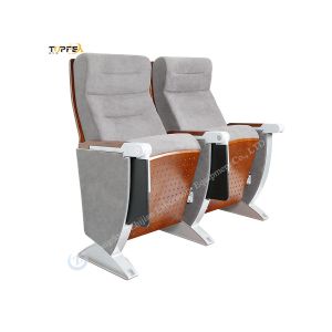 Padded Foldable Auditorium Chair With Armrests