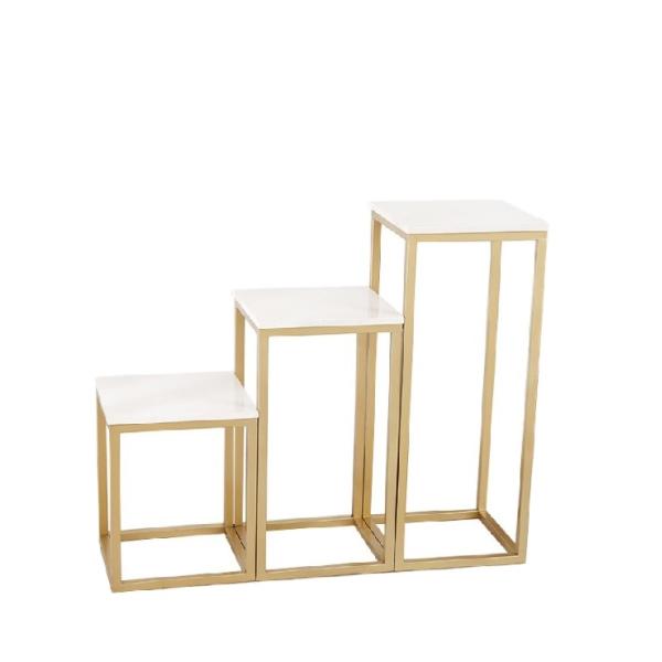 Luxury metal gold planter with stand for wedding decoration