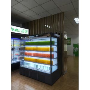 Adjustable Shelf 3600W Commercial Display Freezer Vegetable Open Display Chiller