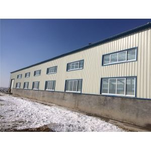 Prefabricated Insulation Steel Cowshed with Sandwich Panel