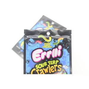 China Custom Printed 3.5g 7g 14g Aluminum Foil Mylar Bag Cookie Packaging Mylar ziplockk Bags on sale