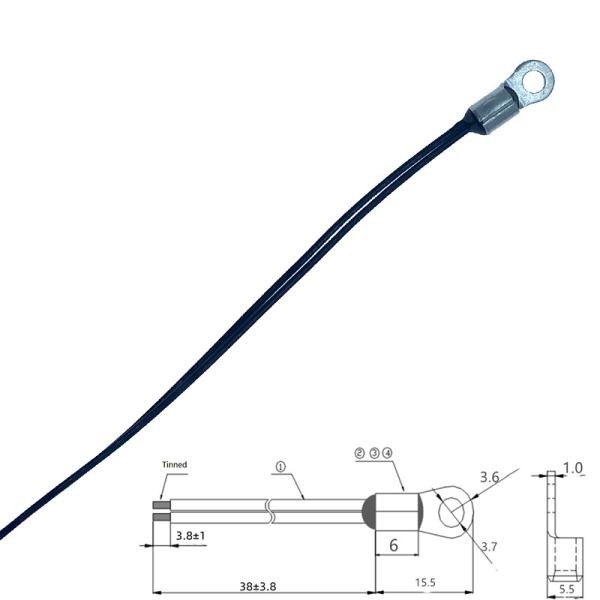 NTCALUG01A103FLA NTC Thermistors Equivalent Standard Lug Sensors 10K 1 % 3435K