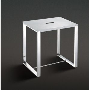 Professional Resin Stone Shower Stool 400*300*430 White Grey Black Optional