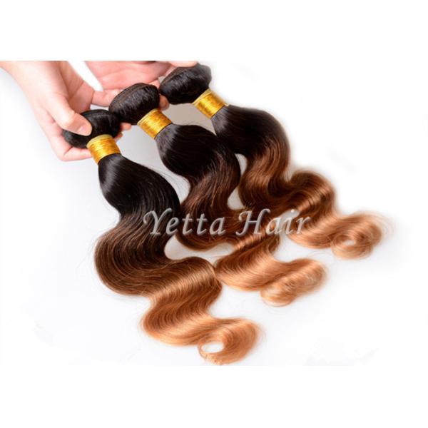 Buy Honey Blonde Hair Ends Ombre Human Hair Extension With 3 Tone Color at wholesale prices