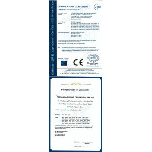 Foshan Baichuang Technology Limited Certifications