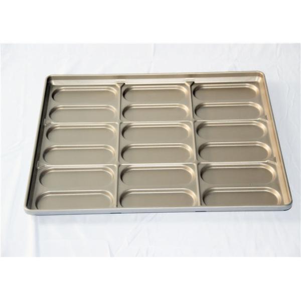 18 Cavity PTFE 654x535x38mm Hot Dog Bun Baking Pan