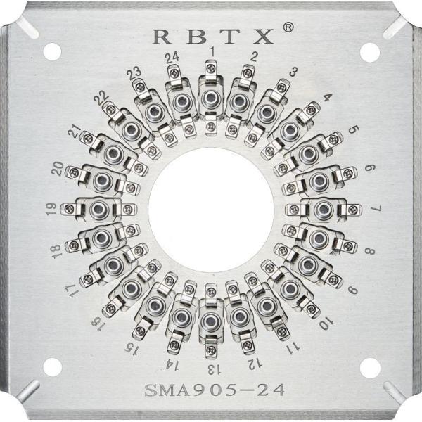 Rongbang RBTX-SMA90524 Polishing Holder for 24 Ports SMA/APC Fiber Optic Patch Cord Connectors Tip Grinding