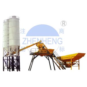 HZS35 Electric Power Portable Stationary Concrete Batch Mix Plant with One Year