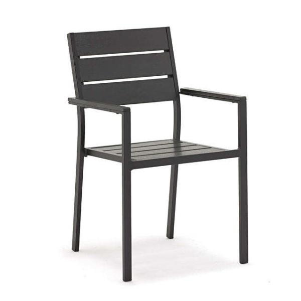 Buy Polywood Aluminum Stacking Armchair Outdoor Patio Dining Furniture at wholesale prices