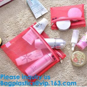 Cheap Cosmetic Bag Nylon Mesh Zippered Bag Makeup Organizer Bag,Women Mesh