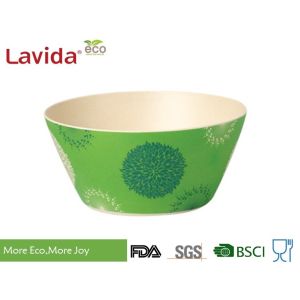 Durable Recycled Bamboo Fiber Bowls , Dishwasher Safe Tasteless Melamine Soup