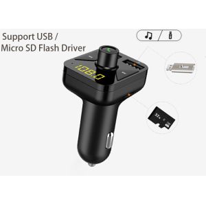 BLE 5.0 Hands Free Car Kit Fm Transmitter 5V 3.4A Wireless Handsfree Car Kit