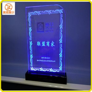 Customized LED light acrylic display stand acrylic advertising stand boad