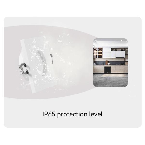Recessed Spotlight Frame Aluminum Square Design MR16 GU10 60mm Cut-out IP65 Rated