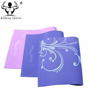China TPE Single Layer Yoga Exercise Mat With Customized Embossing Logo on sale