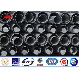 12M 69KV Galvanized Electrical Power Pole Q345 Material Round Shockproof