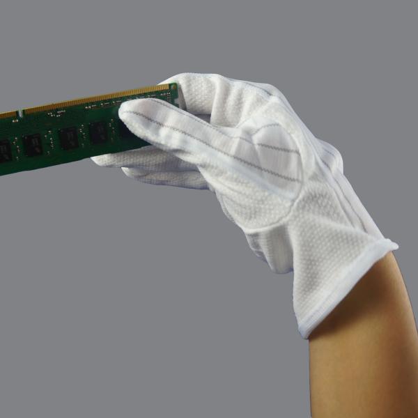 Buy Sweat Absorbency PVC ESD Dotted Anti Static Hand Gloves at wholesale prices