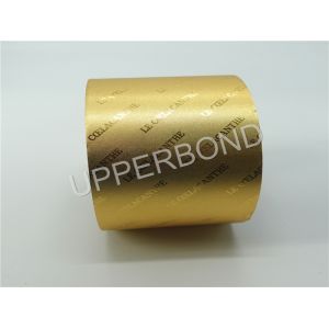 Tobacco Industry Golden Embossing Aluminum Foil Paper With Logo
