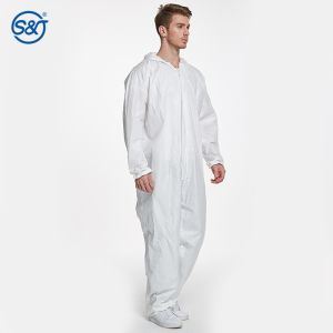 Disposable SMS Coveralls Garden Outdoor Work-wear microporous water fire proof