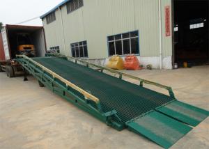 Quality 10 Ton - 15 Ton Portable Steel Loading Dock Ramps With Solid Tyres for sale