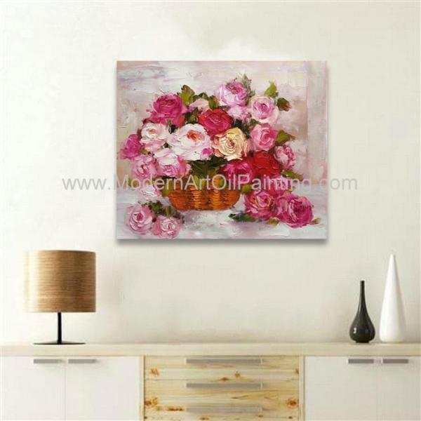 Buy Impressionism Modern Floral Oil Painting On Canvas Hand Painted at wholesale prices